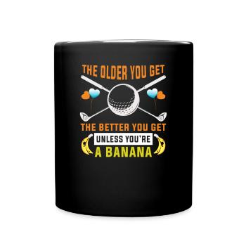 Golflehrer Golfer Design für Golfspieler - Tasse einfarbig - Schwarz - Vorne