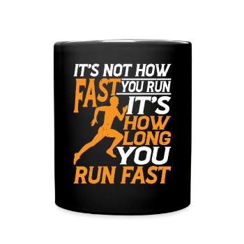 Ce n’est pas la vitesse à laquelle vous courez 3 - Mug uni - noir - Devant