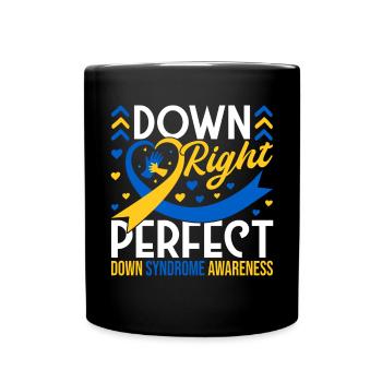 Down Syndrome Awareness Month Down - Tasse einfarbig - Schwarz - Vorne