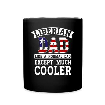 Drapeau du Libéria Libériens - Mug uni - noir - Devant