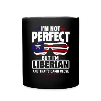 Drapeau du Libéria Libériens - Mug uni - noir - Devant