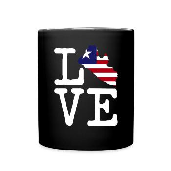 Drapeau du Libéria Libériens - Mug uni - noir - Devant