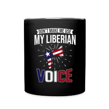 Drapeau du Libéria Libériens - Mug uni - noir - Devant