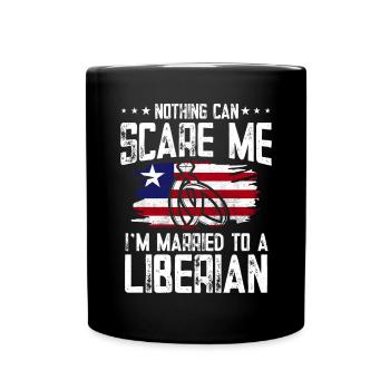 Drapeau du Libéria Libériens - Mug uni - noir - Devant