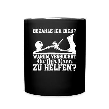 Zimmermann Meister Zimmerer Zimmermänner - Tasse einfarbig - Schwarz - Vorne