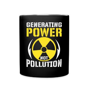 Nuclear Power Nuclear Technology - Full Colour Mug - black - Front
