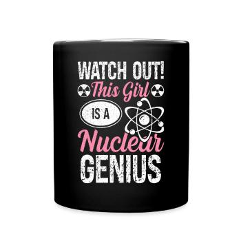 Nuclear Engineer Engineering - Full Colour Mug - black - Front