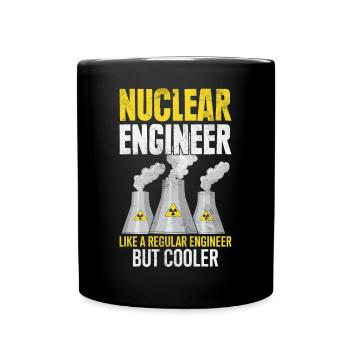 Technologie des centrales nucléaires - Mug uni - noir - Devant