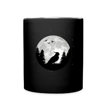 Perruche Budgie Moon Welli - Mug uni - noir - Devant