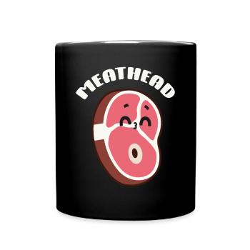 Steak - Tasse einfarbig - Schwarz - Vorne