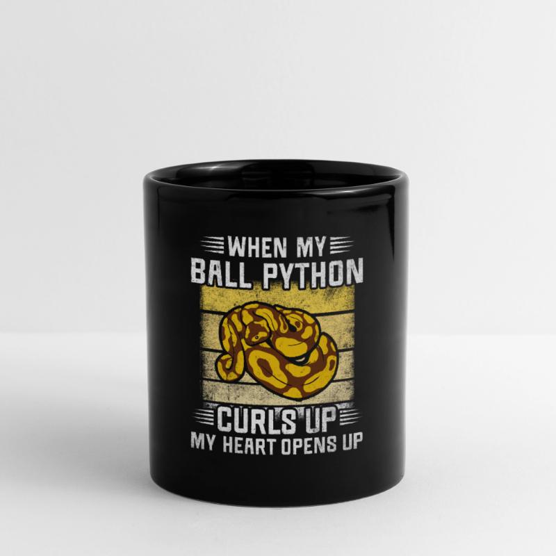 I Love My Banana Ball Python Schlange Königspython Tasse einfarbig