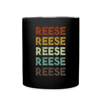 Reese Vintage 80s Style - Full Colour Mug - black - Front