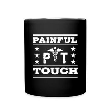 PT Physiotherapie Physiotherapeutin Job - Tasse einfarbig - Schwarz - Vorne