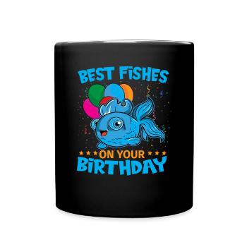 Aquarist Koi Fischliebhaber Aquarium - Tasse einfarbig - Schwarz - Vorne