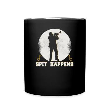Trumpeter Birthday Orchestra Trumpet Player - Full Colour Mug - black - Front