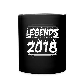 2018 - Year 2018 - Year 2018 - Full Colour Mug - black - Front