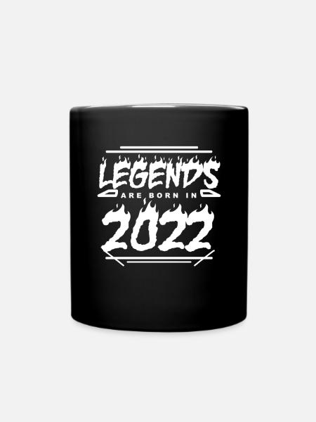 2022 - Jahrgang 2022 - Baujahr 2022 - Tasse einfarbig - Schwarz