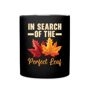 Leaf Peeping Autumn Leaf Peeper Fall Foliage - Full Colour Mug - black - Front