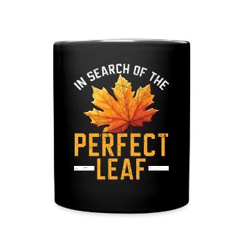 Leaf Peeping Autumn Leaf Peeper Fall Foliage - Full Colour Mug - black - Front