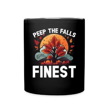 Leaf Peeping Autumn Leaf Peeper Fall Foliage - Full Colour Mug - black - Front