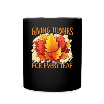 Leaf Peeping Autumn Leaf Peeper Fall Foliage - Full Colour Mug - black - Front