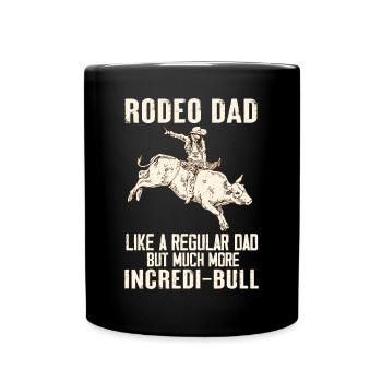 Bull Rider Cowboy Bull Riding - Full Colour Mug - black - Front