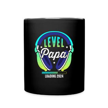Papa Level Loading 2024 - Full Colour Mug - black - Front