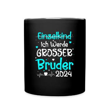 Bald Großer Bruder 2024 - Tasse einfarbig - Schwarz - Vorne