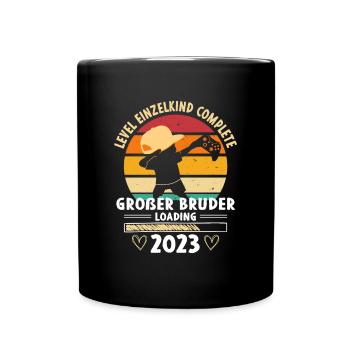 Großer Bruder 2023 Loading Complete Gamer - Tasse einfarbig - Schwarz - Vorne