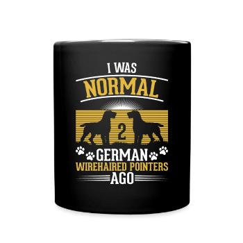 Propriétaire allemand à poil dur cadeau - Mug uni - noir - Devant