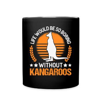 Australian Kangaroo Australia Kangaroo - Full Colour Mug - black - Front