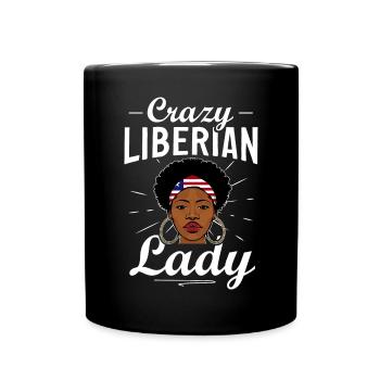 Drapeau du Libéria Libériens - Mug uni - noir - Devant