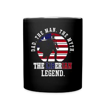 Drapeau du Libéria Libériens - Mug uni - noir - Devant