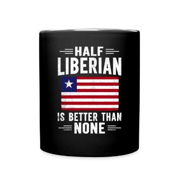 Drapeau du Libéria Libériens - Mug uni - noir - Devant