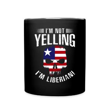 Drapeau du Libéria Libériens - Mug uni - noir - Devant