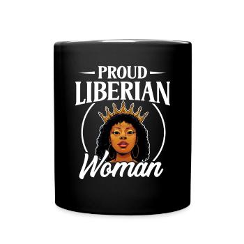 Drapeau du Libéria Libériens - Mug uni - noir - Devant