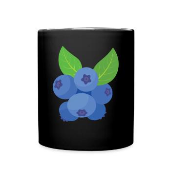 Blauberren Blauberre Geschenk - Tasse einfarbig - Schwarz - Vorne