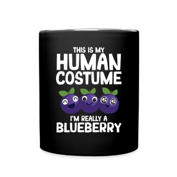Blauberren Blauberre Geschenk - Tasse einfarbig - Schwarz - Vorne
