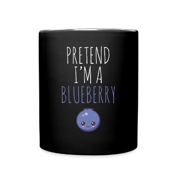 Blauberren Blauberre Geschenk - Tasse einfarbig - Schwarz - Vorne