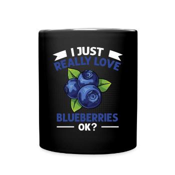 Blauberren Blauberre Geschenk - Tasse einfarbig - Schwarz - Vorne
