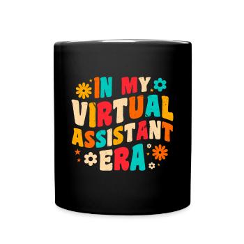 Freelancer Profession Self-employed Virtual - Full Colour Mug - black - Front