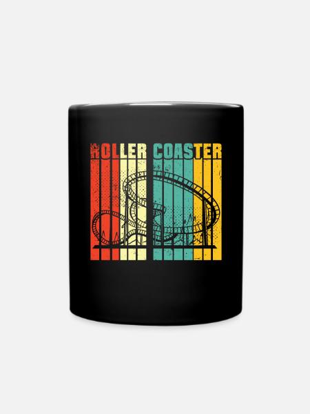 Parc d’attractions Roller Coaster Roller Coaster Ride - Mug uni - noir