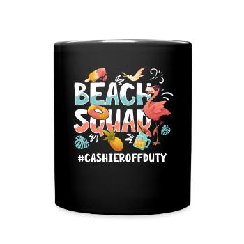 Cashier Vacation Beach Group - Full Colour Mug - black - Front
