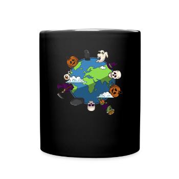 Fête d’Halloween Halloween Terre Halloween Idées d’Halloween - Mug uni - noir - Devant