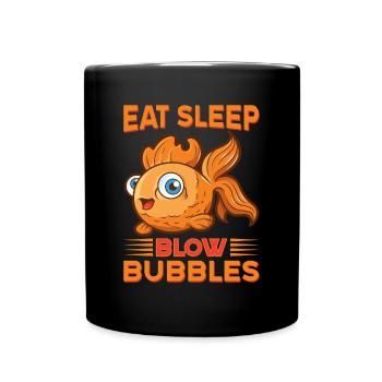 Aquarist Koi Fischliebhaber Aquarium - Tasse einfarbig - Schwarz - Vorne
