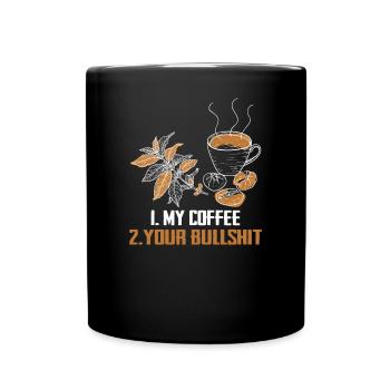 Ich Mag Kaffee Geschenkideen Kaffeeliebhaber - Tasse einfarbig - Schwarz - Vorne