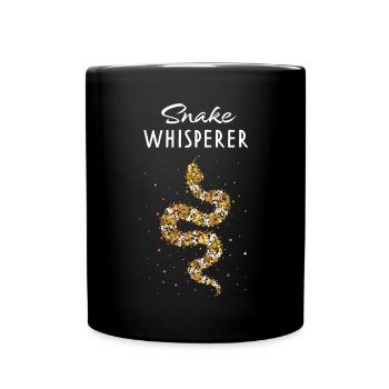 Snake Whisperer Serpent de lait Amoureux des serpents - Mug uni - noir - Devant