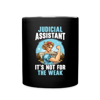 Juristischer Assistent Job Recht Richter im Gerichtssaal - Tasse einfarbig - Schwarz - Vorne