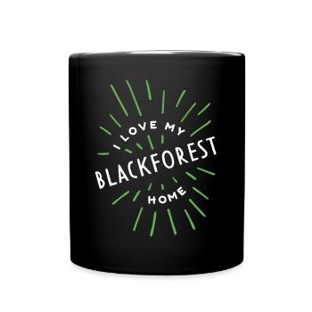 Black Forest Village Nature Hiking Home Village - Full Colour Mug - black - Front