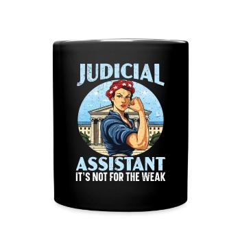 Assistant(e) judiciaire(ve) Droit Droit Juge de salle d’audience - Mug uni - noir - Devant